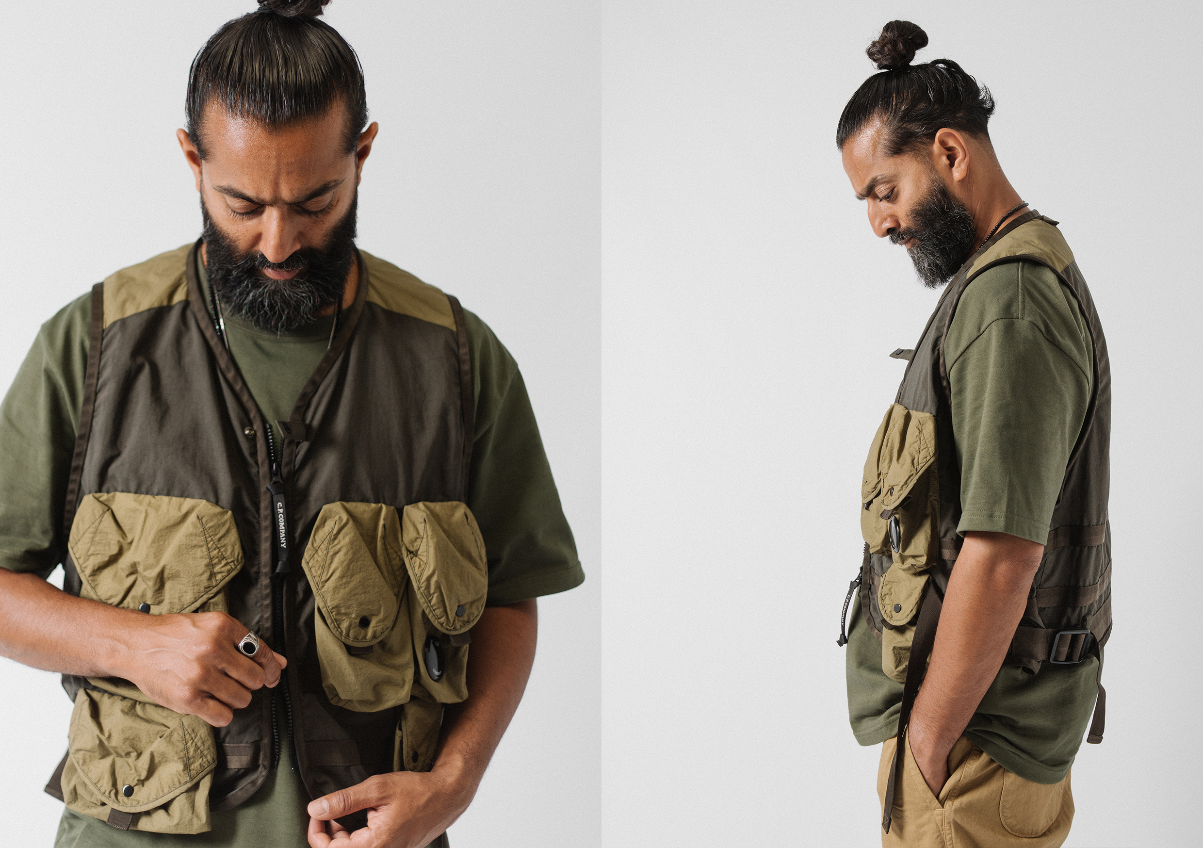C/P. Company Multi Pocket Fisherman Vest