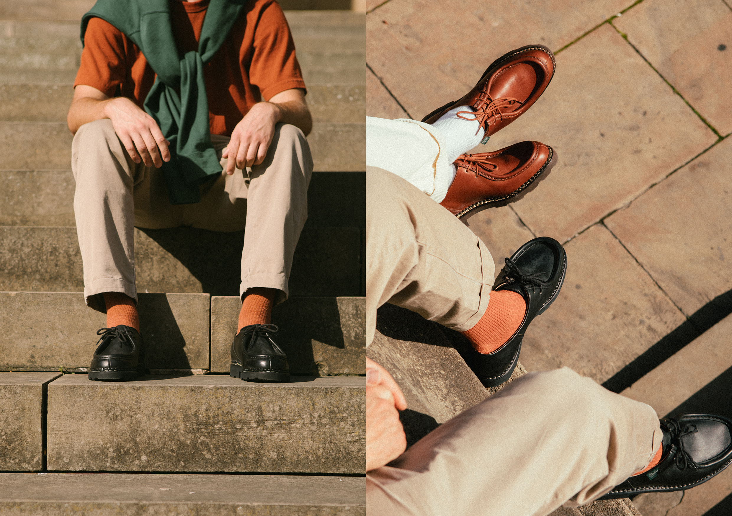 Paraboot Micheal On Foot Sat Down