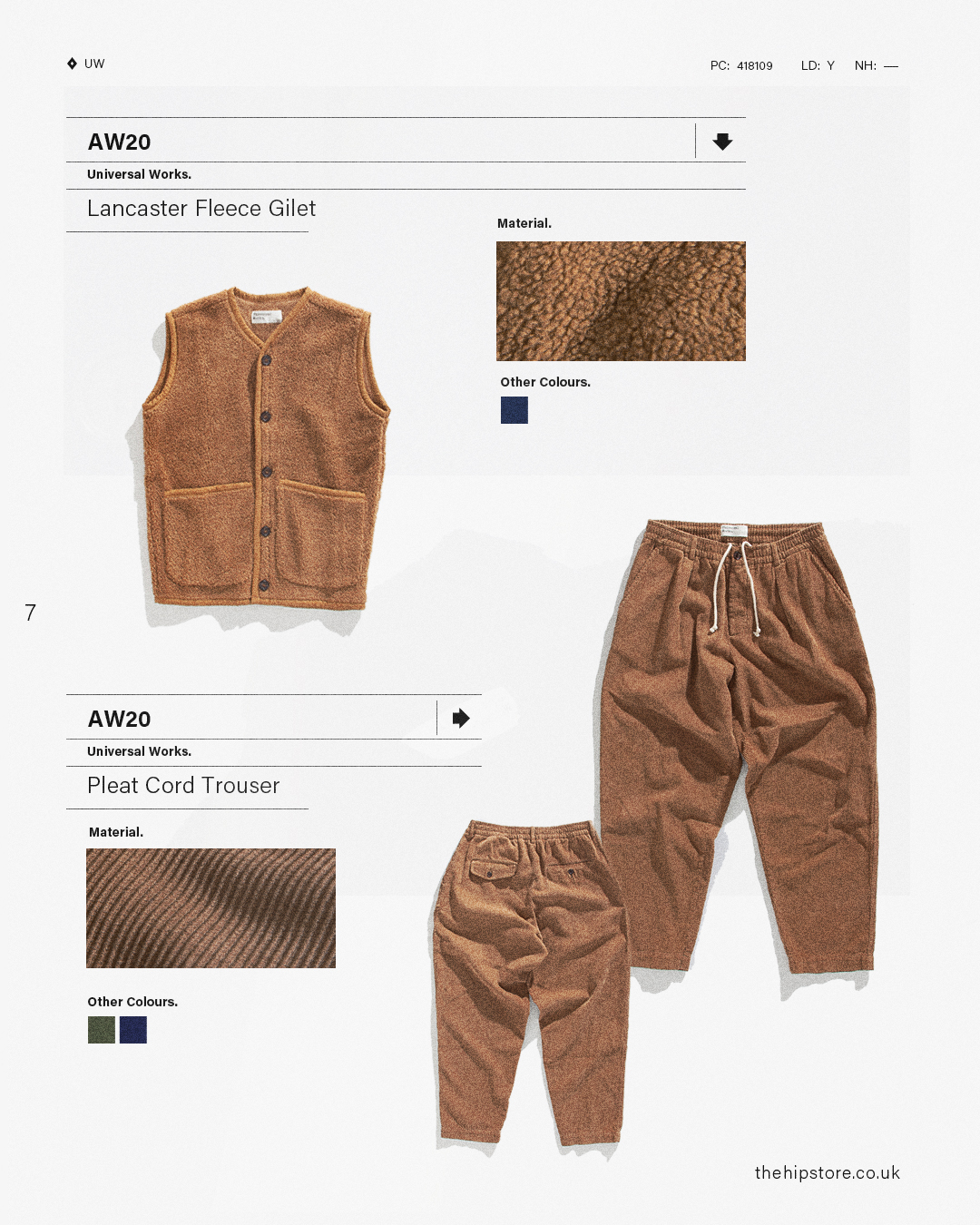 HIP Staff Picks: Universal Works AW20 Lancaster Fleece Gilet