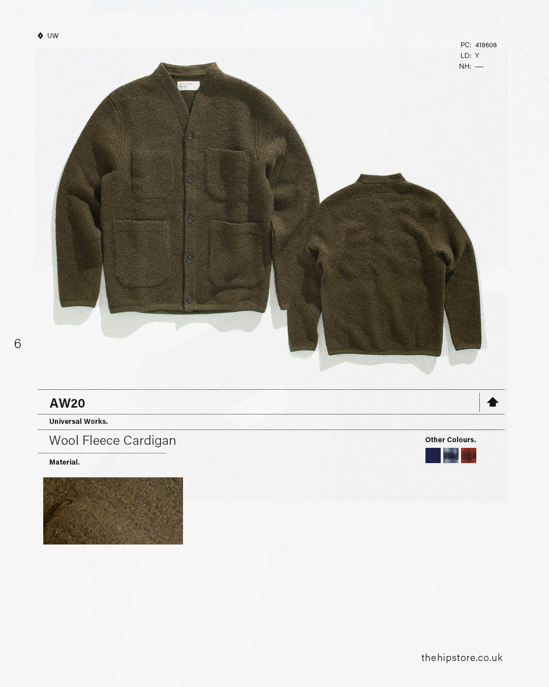 HIP Staff Picks: Universal Works AW20 Wool Fleece Cardigan