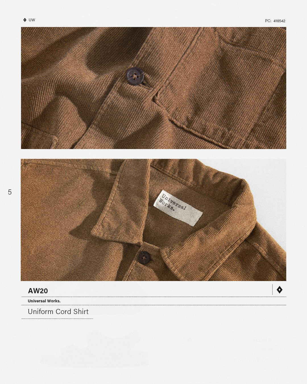 HIP Staff Picks: Universal Works AW20 Uniform Cord Shirt