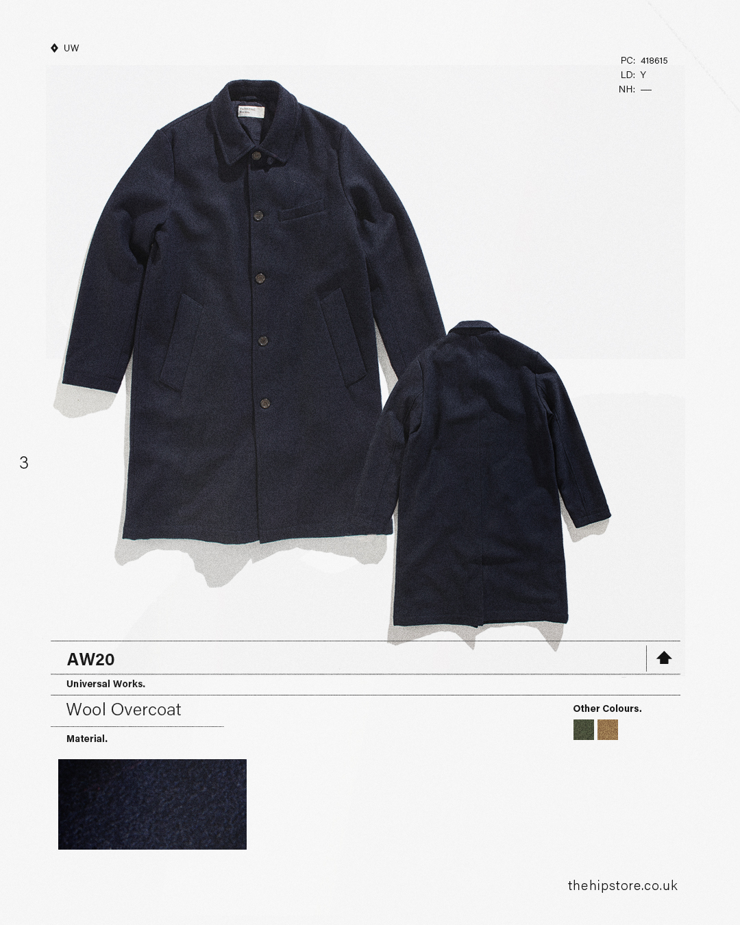 HIP Staff Picks: Universal Works AW20 Wool Overcoat