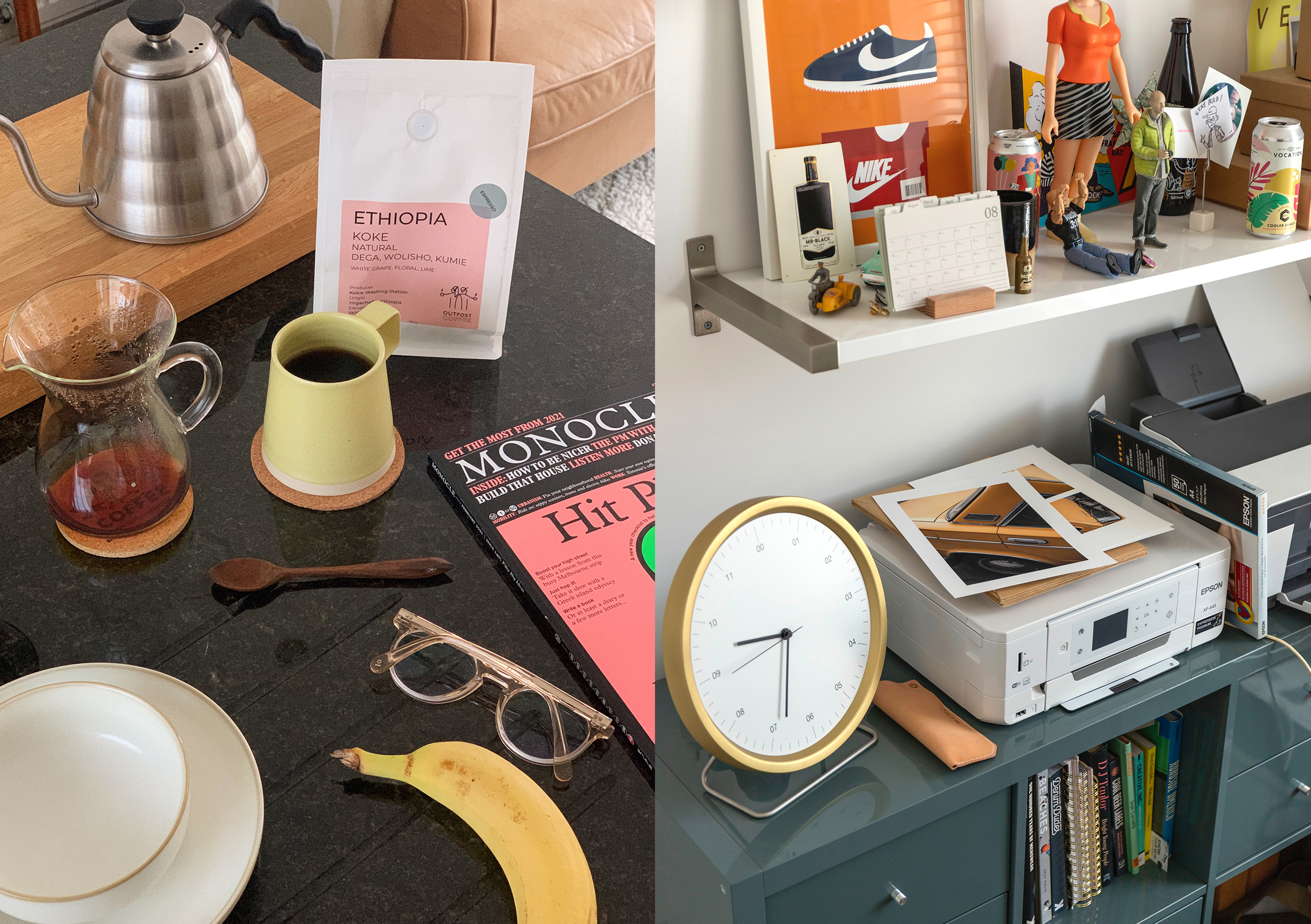 HIP Matthew Spade Buckets mug glasses food desk clock