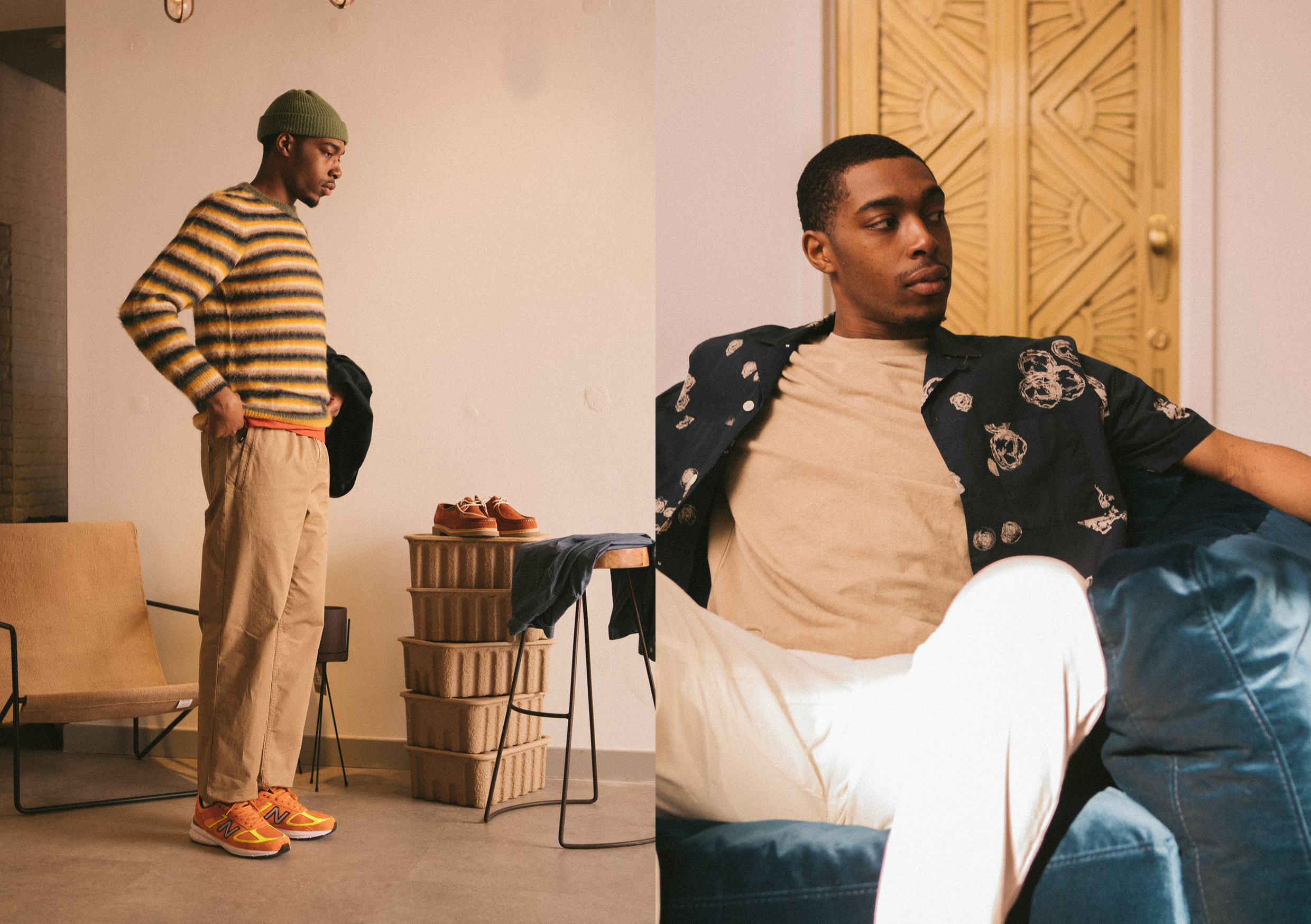 Wood Wood SS21 Collection At HIP shirt striped sweater