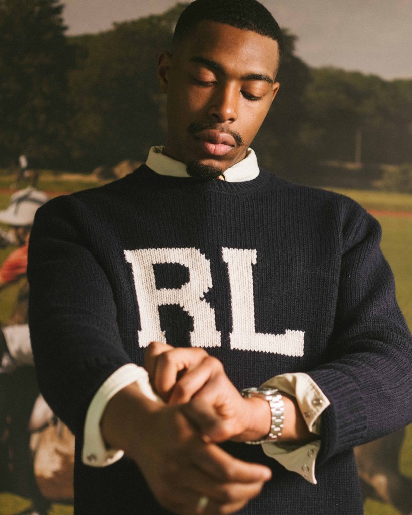 Polo Ralph Lauren preppy styling.